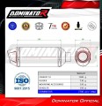 πλήρες σύστημα εξάτμισης με σιγαστήρα DOMINATOR Full System S3 κατάλληλο για τη μοτοσυκλέτα Yamaha MT 125 2021 - 2024 7