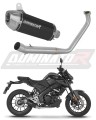 kompletny układ wydechowy z tłumikiem DOMINATOR Full System S3 CZARNY pasujący do motocykla Yamaha MT 125 2020
