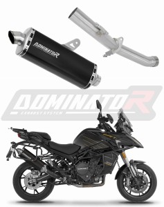 QJMOTOR SRT 900 S / SX 2025 - 2026 εξάτμιση τελικό P7 BLACK + dB killer