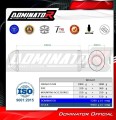 εξάτμιση τελικό DOMINATOR OVR ΜΑΥΡΟ κατάλληλο για μοτοσυκλέτα Yamaha TDM 900 2002 - 2013 6