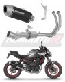 ολοκληρωμένο σύστημα εξάτμισης με τελικό DOMINATOR Full System S6 ΜΑΥΡΟ κατάλληλο για μοτοσυκλέτα Kawasaki Z650 2023 - 2026