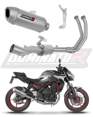 πλήρες σύστημα εξάτμισης με τελικό DOMINATOR Full System S6 κατάλληλο για μοτοσυκλέτα Kawasaki Ninja 650 2023 - 2026