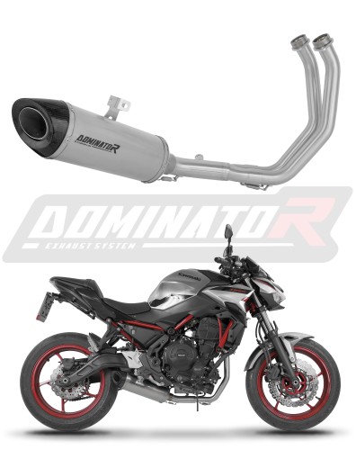 πλήρες σύστημα εξάτμισης με τελικό DOMINATOR Full System Τιτανίου HP8 κατάλληλο για τη μοτοσυκλέτα Kawasaki Z650 2023 - 2026