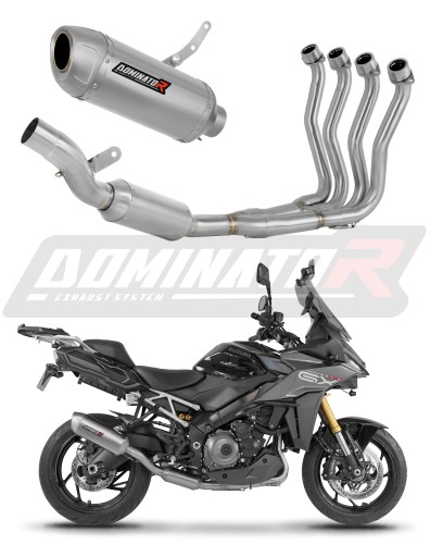 πλήρες σύστημα εξάτμισης με σιγαστήρα DOMINATOR Full System S6 EX κατάλληλο για τη μοτοσυκλέτα Suzuki GSX-S 1000 GX 2024