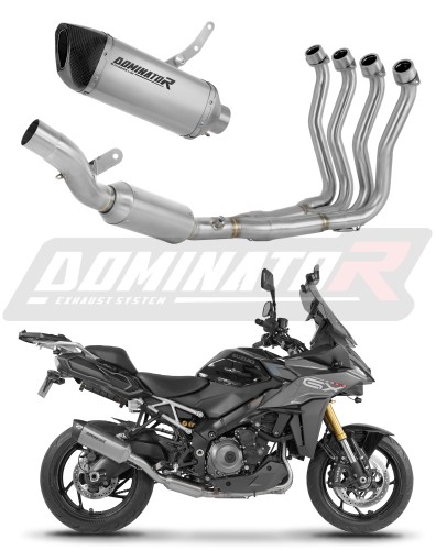 πλήρες σύστημα εξάτμισης με σιγαστήρα DOMINATOR Full System Τιτανίου HP6 EX κατάλληλο για μοτοσυκλέτα Suzuki GSX-S 1000 GX 2025 - 2026