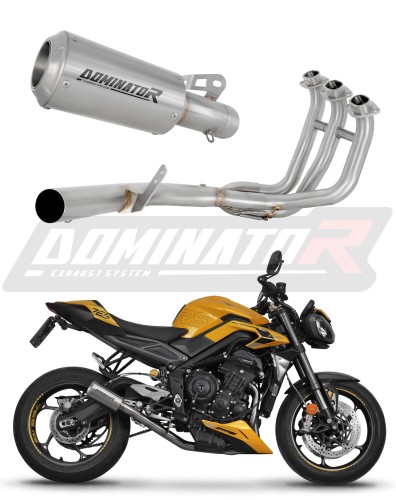 πλήρες σύστημα εξάτμισης με τελικό DOMINATOR Full System GPS κατάλληλο για μοτοσυκλέτα Triumph STREET TRIPLE 765 S / R / RS 2023 - 2024 4
