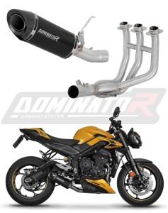 Triumph Street Triple 765 RS 2024 - 2025 Πλήρες σύστημα Χταπόδι εξάτμιση τελικό HP8 BLACK + dB killer
