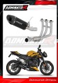 ολοκληρωμένο σύστημα εξάτμισης με τελικό DOMINATOR Full System HP8 ΜΑΥΡΟ κατάλληλο για μοτοσυκλέτα Triumph Street Triple 765 RS 2024 - 2025 5