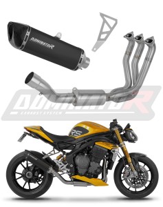 Triumph Speed Triple 1200 RS / RR 2021 - 2024 Πλήρες σύστημα Πολλαπλή εξάτμιση σιγαστήρας HP6 BLACK + dB killer