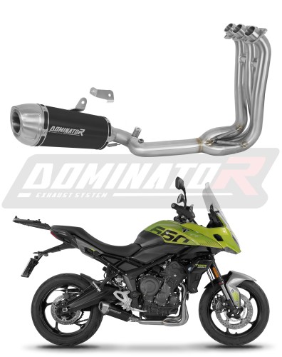 πλήρες σύστημα εξάτμισης με σιγαστήρα DOMINATOR Full System S3 ΜΑΥΡΟ κατάλληλο για μοτοσυκλέτα Triumph Tiger Sport 660 2025 - 2026