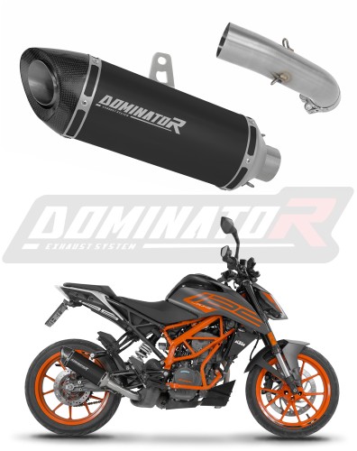 εξάτμιση τελικό DOMINATOR HP8 ΜΑΥΡΟ κατάλληλο για μοτοσυκλέτα KTM 125 Duke 2021 - 2023