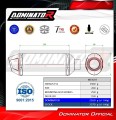 εξάτμιση σιγαστήρας DOMINATOR S3 κατάλληλος για τη μοτοσυκλέτα KTM 125 Duke 2021 - 2023 6
