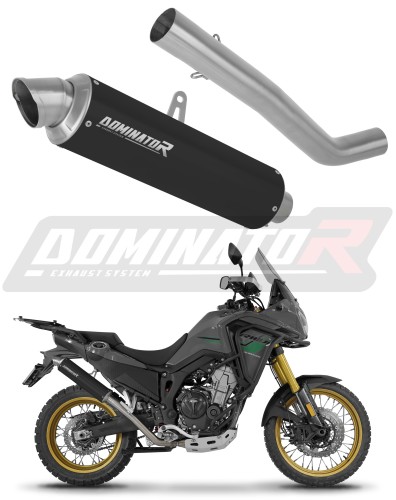 εξάτμιση σιγαστήρας DOMINATOR GPF ΜΑΥΡΟ κατάλληλο για μοτοσυκλέτα Rieju Aventura 500 2023 - 2026