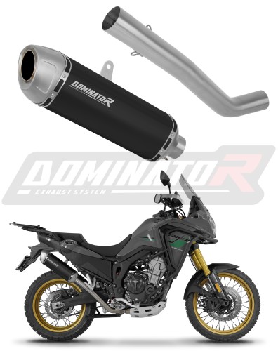 exhaust muffler DOMINATOR S6 BLACK fits to Rieju Aventura 500 2023  2026