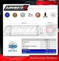 εξάτμιση τελικό DOMINATOR S6 κατάλληλο για τη μοτοσυκλέτα Rieju Aventura 500 2023 - 2026 6