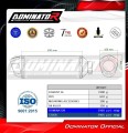 εξάτμιση τελικό DOMINATOR S6 ΜΑΥΡΟ κατάλληλο για μοτοσυκλέτα Rieju Aventura 500 2023 - 2026 6