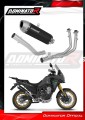πλήρες σύστημα εξάτμισης με τελικό DOMINATOR Full System S6 ΜΑΥΡΟ κατάλληλο για τη μοτοσυκλέτα Rieju Aventura 500 2023 - 2026 2