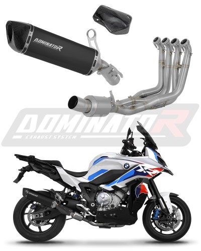 πλήρες σύστημα εξάτμισης με σιλανσιέ DOMINATOR Full System HP6 ΜΑΥΡΟ EX κατάλληλο για τη μοτοσυκλέτα BMW S1000XR 2020 - 2026