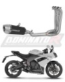 ολοκληρωμένο σύστημα εξάτμισης με τελικό DOMINATOR Full System S3 ΜΑΥΡΟ κατάλληλο για μοτοσυκλέτα Triumph Daytona 660 2024 - 2026