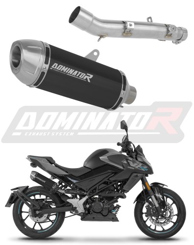 εξάτμιση τελικό DOMINATOR S3 ΜΑΥΡΟ κατάλληλο για τη μοτοσικλέτα CF MOTO 125 NK 2025 - 2026