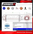 εξάτμιση τελικό DOMINATOR S3 ΜΑΥΡΟ κατάλληλο για τη μοτοσικλέτα CF MOTO 125 NK 2025 - 2026 6