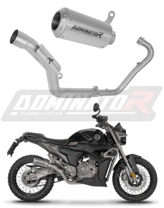 Zontes G1 Scrambler 125 2025 - 2026 Full Exhaust System Collector Silencer GPS + dB killer