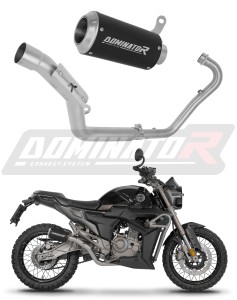 Zontes G1 Scrambler 125 2025 - 2026 Full Exhaust System Collector Silencer GPS BLACK + dB killer