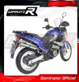 εξάτμιση τελικό DOMINATOR Οβάλ κατάλληλο για τη μοτοσυκλέτα Aprilia Pegaso 650 1997 - 2000 3