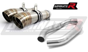 Honda CBR 1000F DUAL 1988 - 2000 Exhaust Silencer Muffler GP2 + dB killer medium