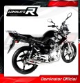 πλήρες σύστημα εξάτμισης με τελικό DOMINATOR Full System GP1 που ταιριάζει στη μοτοσυκλέτα Yamaha YBR 125 2009 - 2018 3